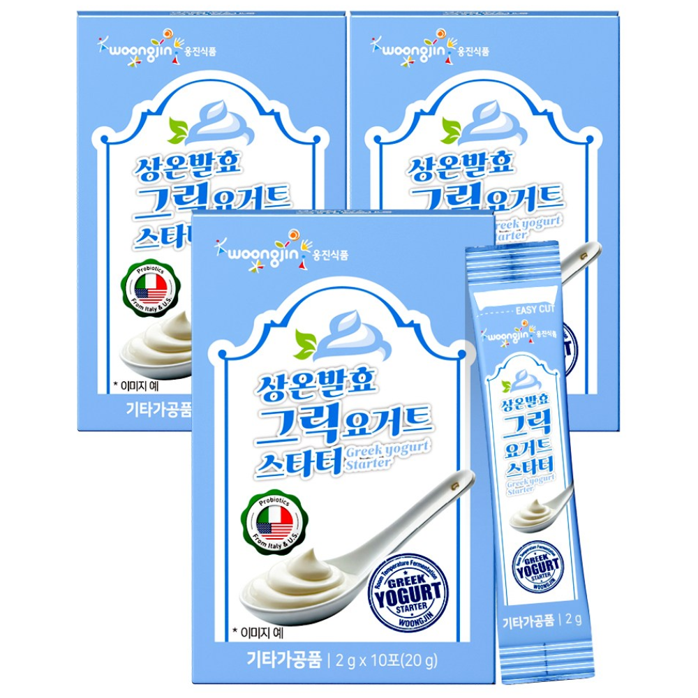 웅진식품 무첨가 상온발효 그릭요거트 스타터 20종유산균 파우더 분말, 30개, 2g 24,000원
