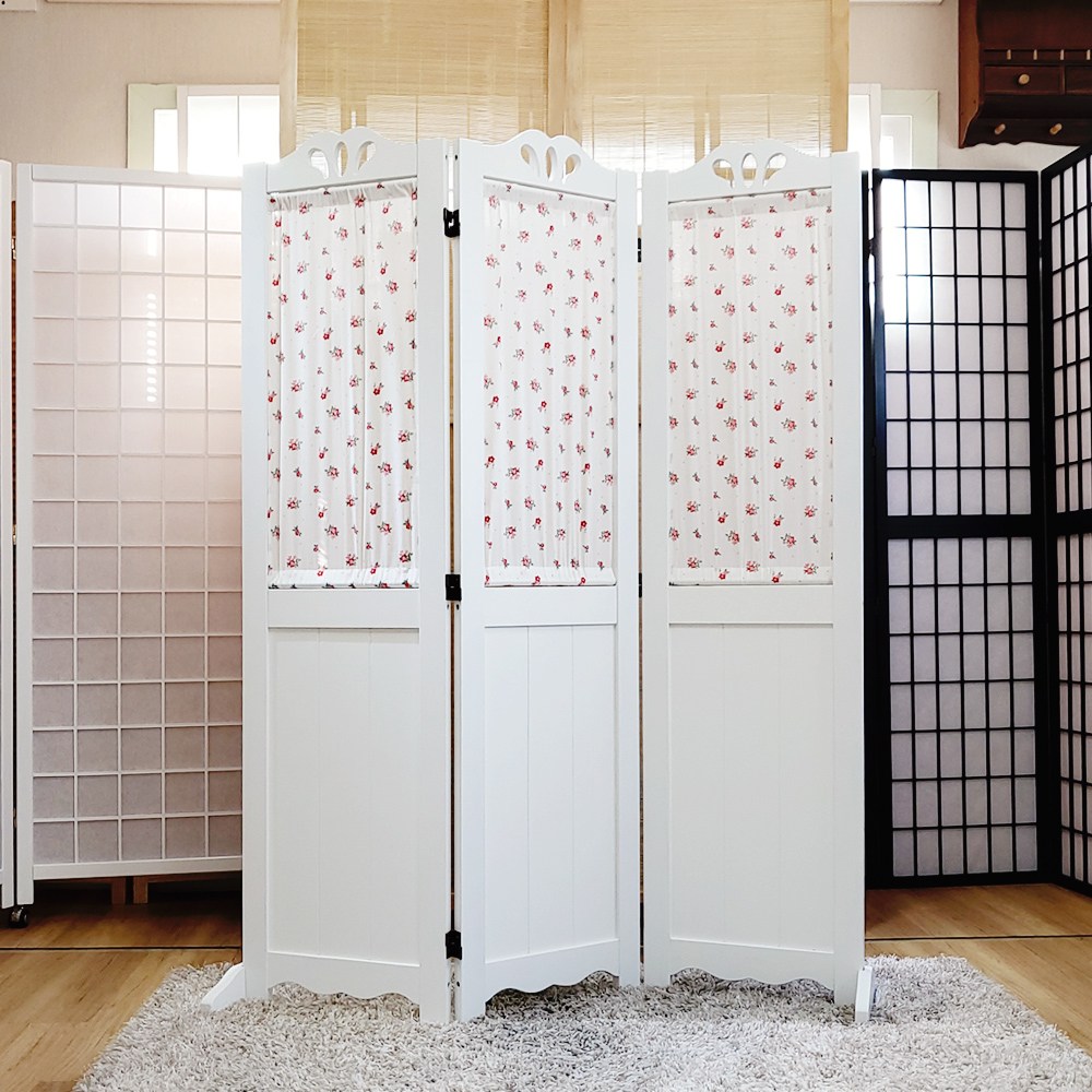 플라워 패널 원목 인테리어 파티션 160cm 거실 침실 공간분리 칸막이 127,000원