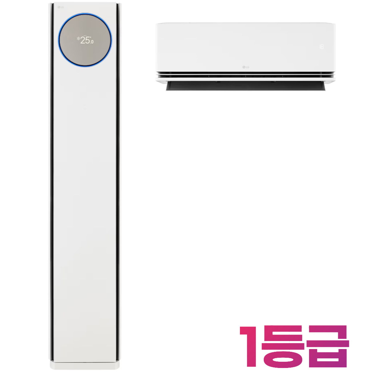 18+6평형 1등급/ FQ18FN9HE2/ LG 휘센 오브제컬렉션 타워I 에어컨 2in1 (9시리즈)/ 크림화이트/ 스탠드 + 벽걸이 + 실외기/ 멀티형 에어컨 2025년 출시/ 4,650,000원