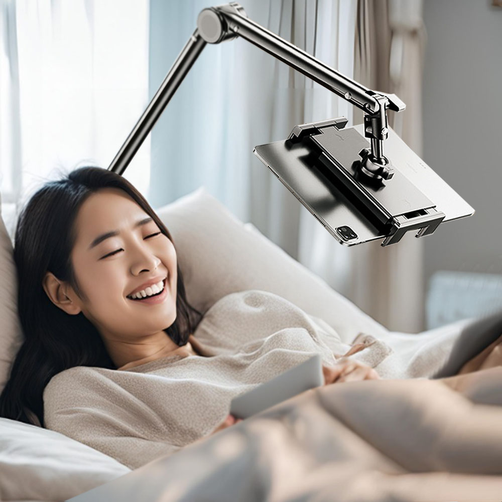 eyimtech 탁상 침대용 휴대폰 태블릿 스마트폰 자바라 거치대 흔들림없는 핸드폰거치대 태블릿거치대, fac-1123 23,900원