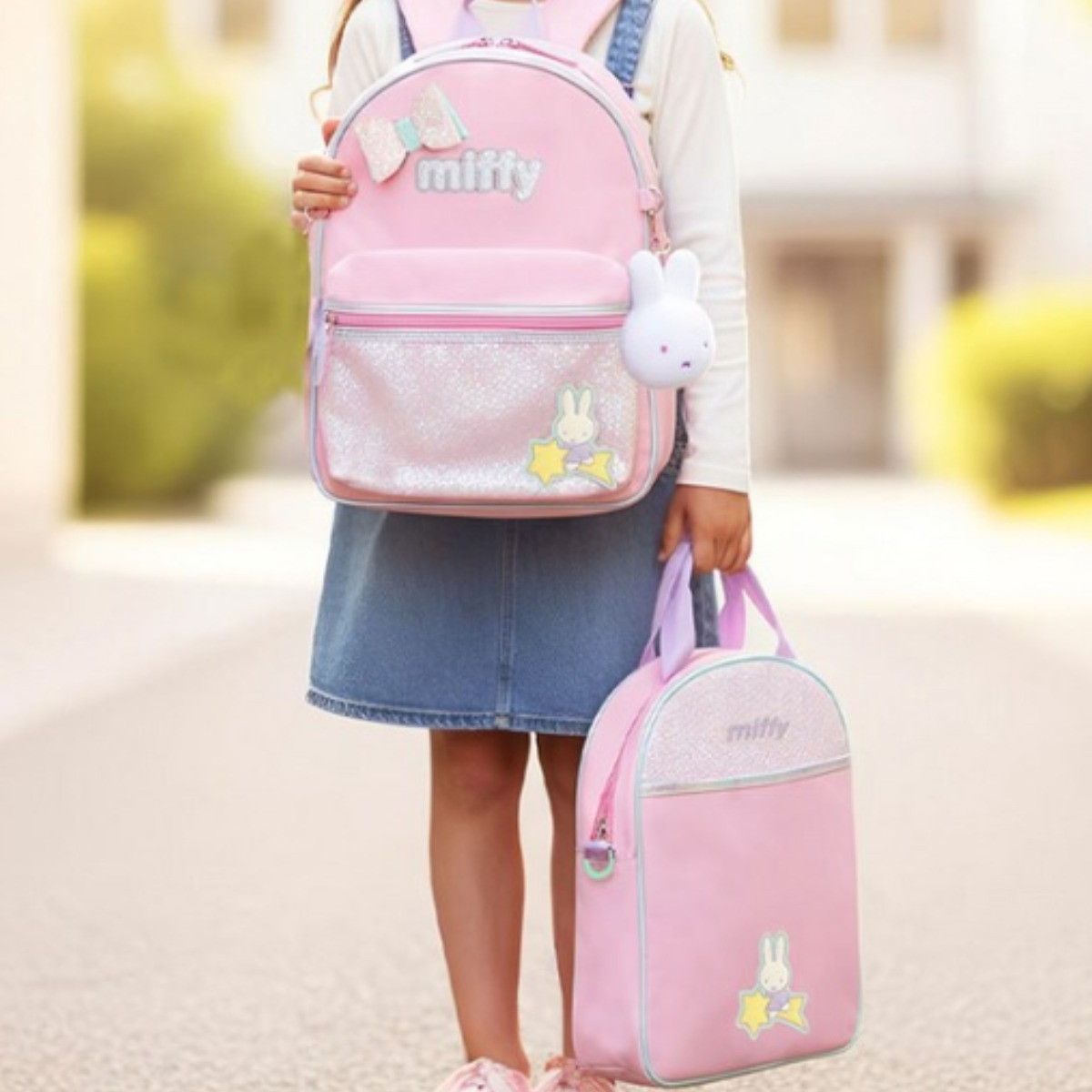 미피 시크릿 경량 캐릭터 책가방 세트 학교 통학용 여행 백팩 101,120원