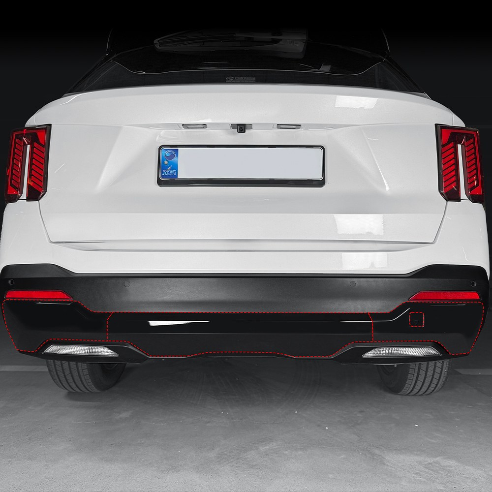 유투카 호환 쏘렌토 MQ4 페이스리프트 튜닝 프론트 범퍼 하단 커버 카본 블랙 몰딩, 기타 99,000원