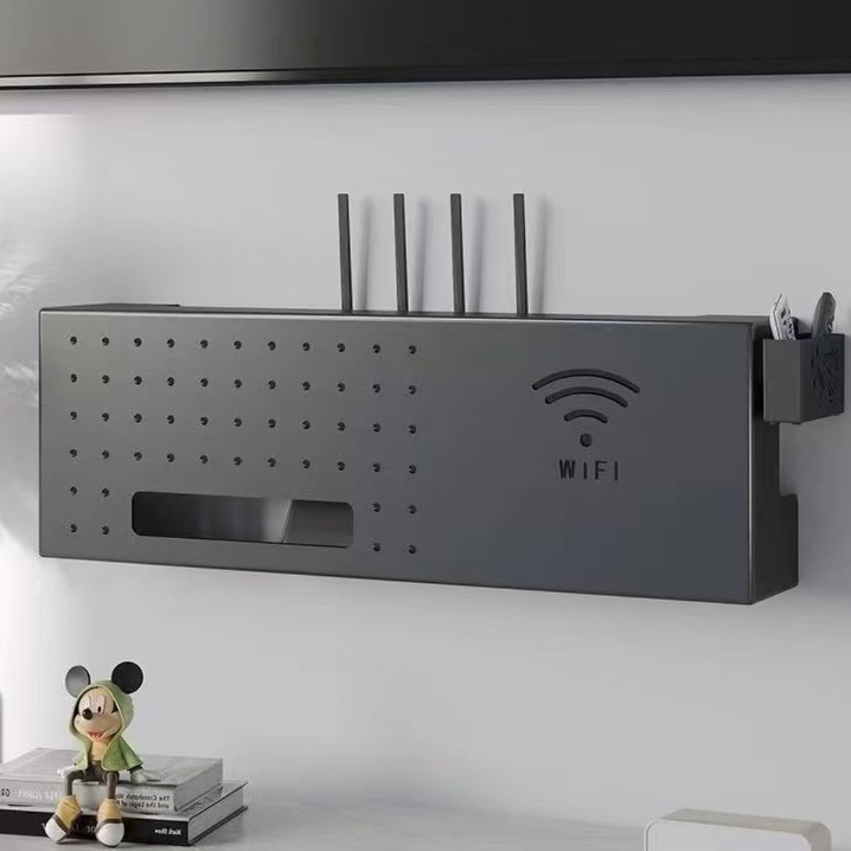 핫몰 셋톱박스 정리함 벽콘세트가리개 공유기 보관함 29,000원