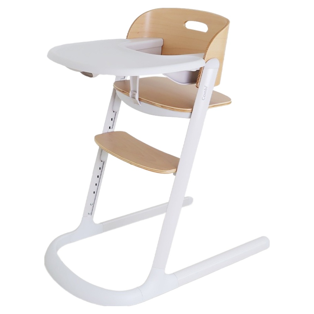 콤비 에버시트 원목 하이체어, 화이트 269,000원