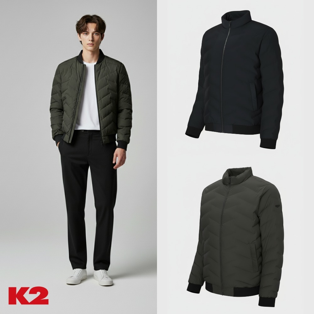 [백화점출고] K2 패딩 구스 다운 남성 중량 무브에잇 자켓 점퍼 436,600원