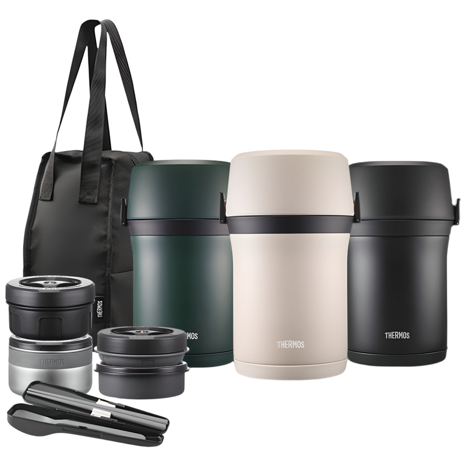 써모스 일체형 대용량 보온도시락 TKLH-1500 / 보온백포함 / 학생 직장인 보온도시락 / 수능도시락, 1개, 써모스 TKLH-1500-SBG 샌드베이지 70,500원