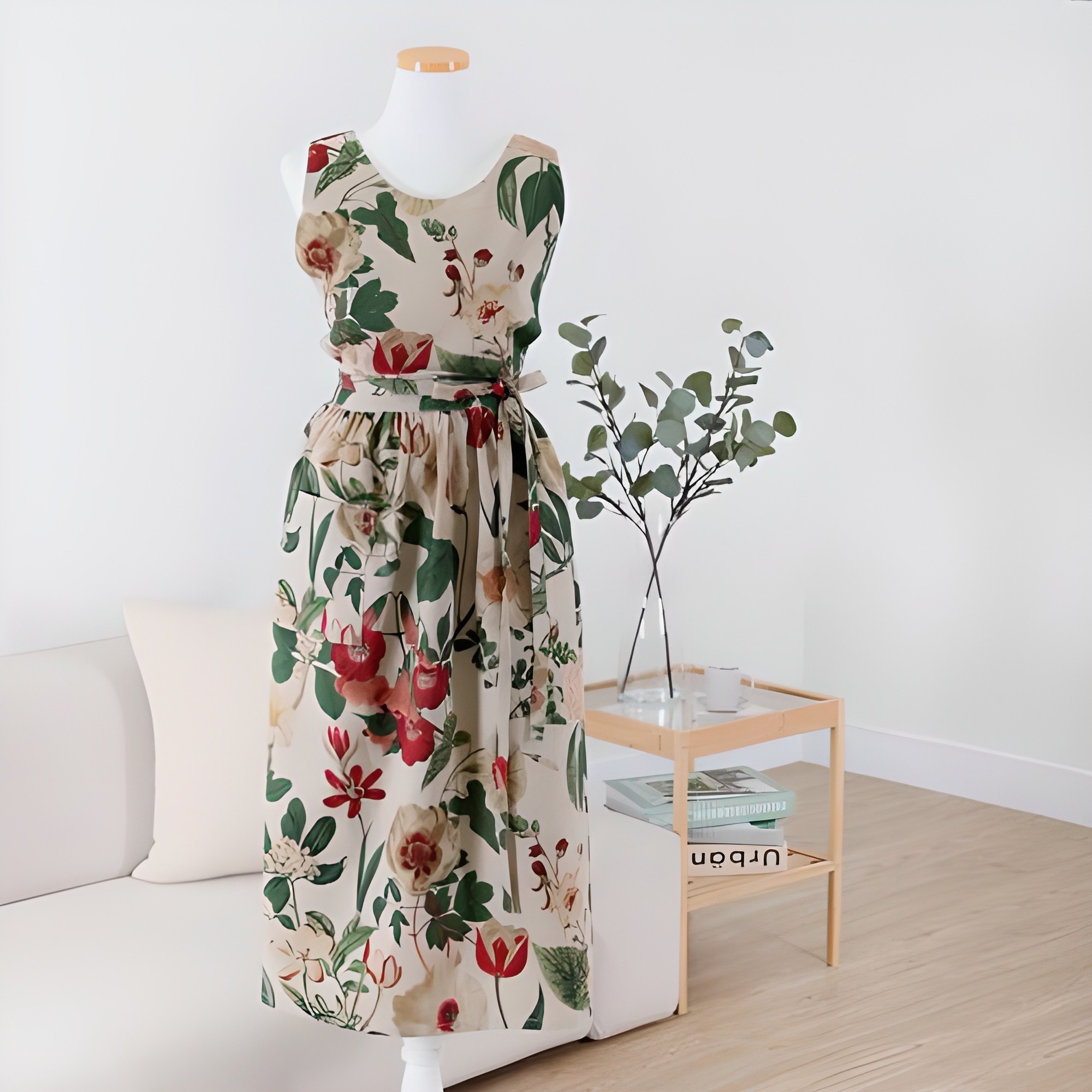 프리마 롱 앞치마 공방 플로리스트 어린이집 공방 홈카페 집들이선물, 베이지, 1개 60,500원