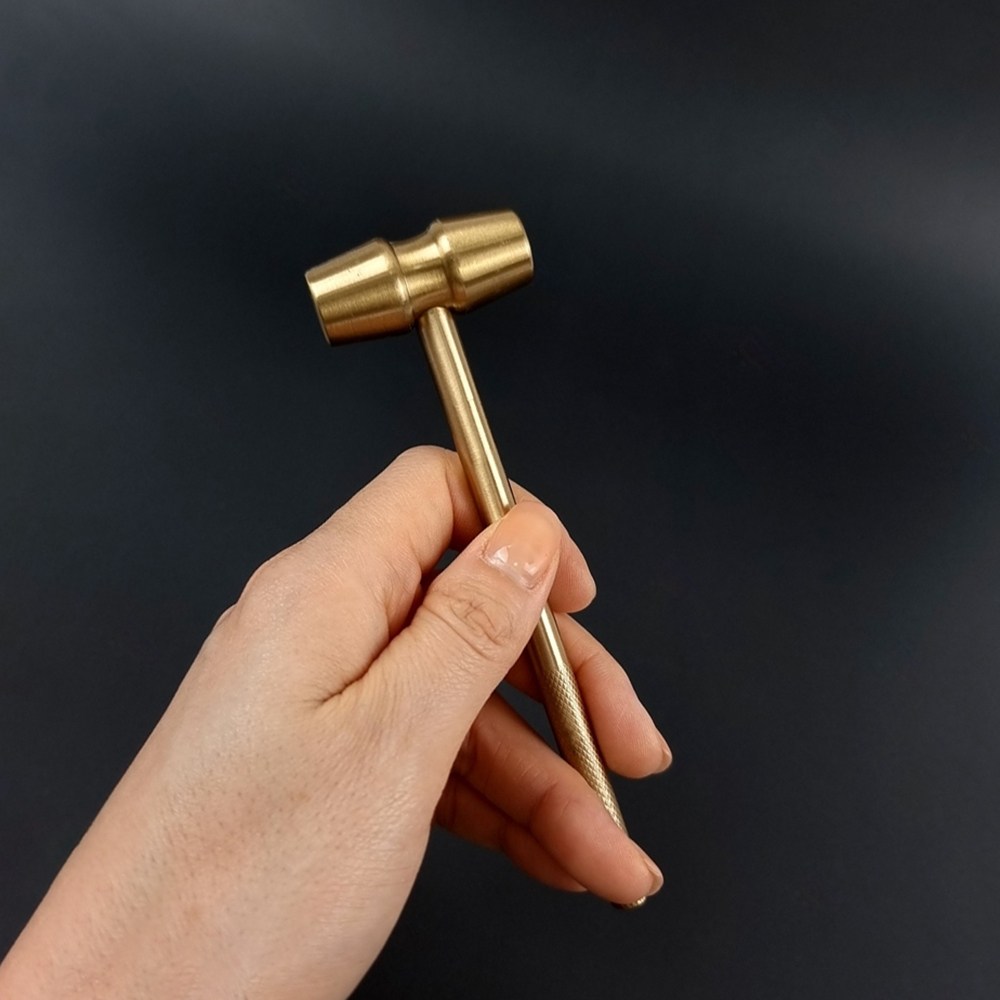 금속세공 미니 놋쇠망치 가죽공예 소형 황동망치_1P 19,000원