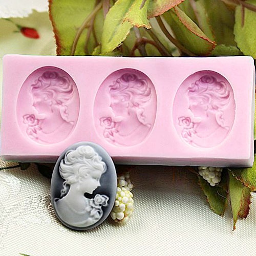 캔들바다 G 수제몰드 - 까메오 데코 (3구) 2,500원