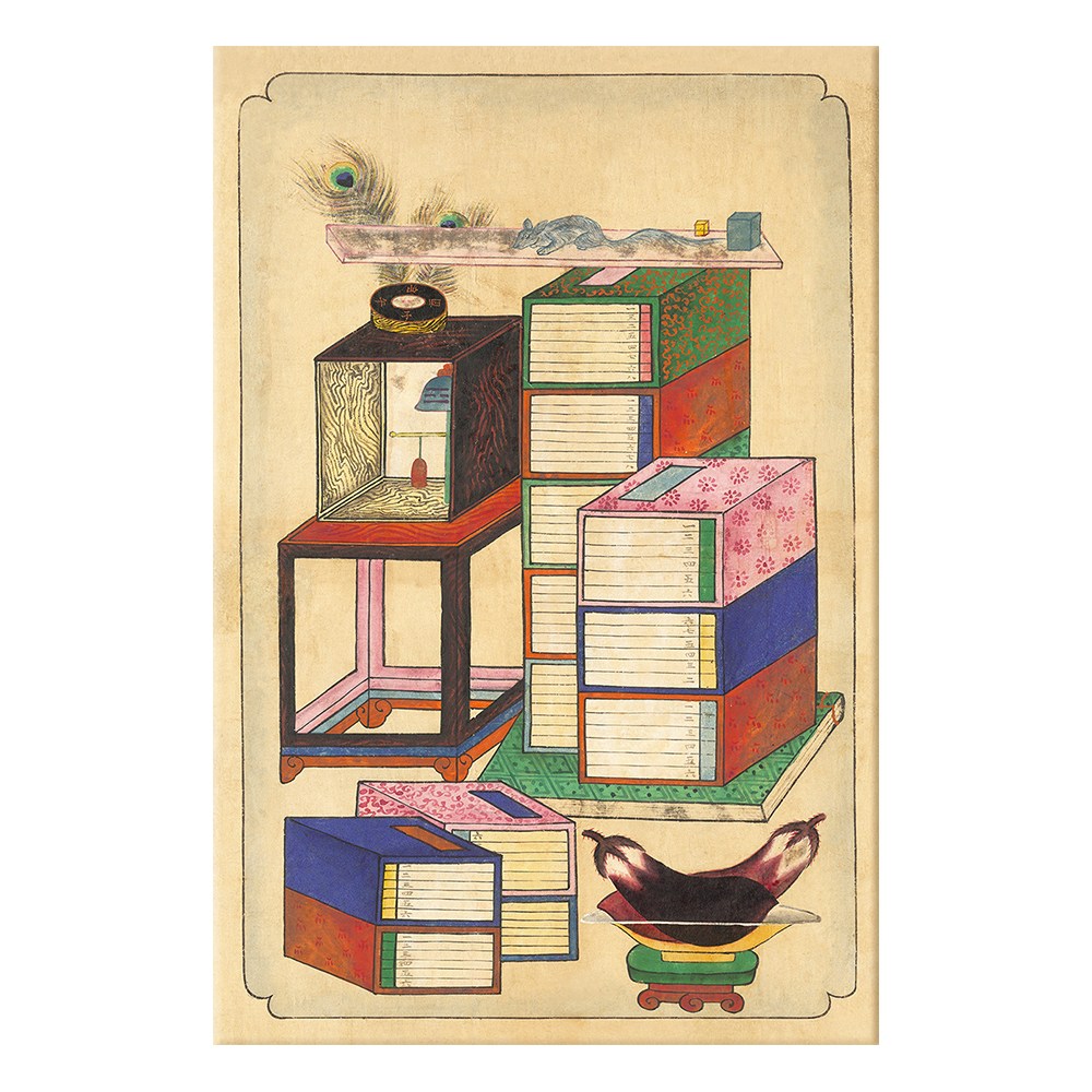 책가도 그림 학문 조선 민화 동양화 한국화 캔버스 액자 155,000원