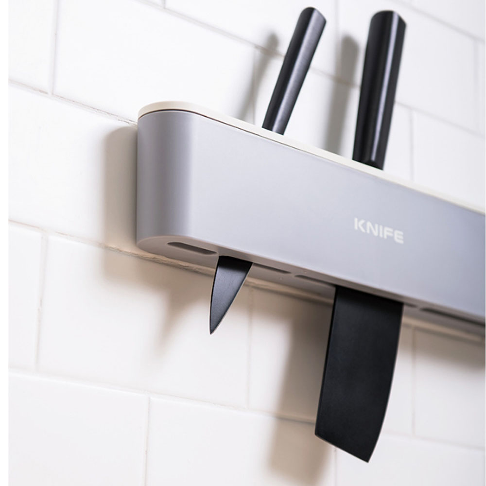 무타공 벽걸이 칼꽂이 주방 칼거치대 슬림 칼보관함, 1개, 칼블럭 레드 8,900원