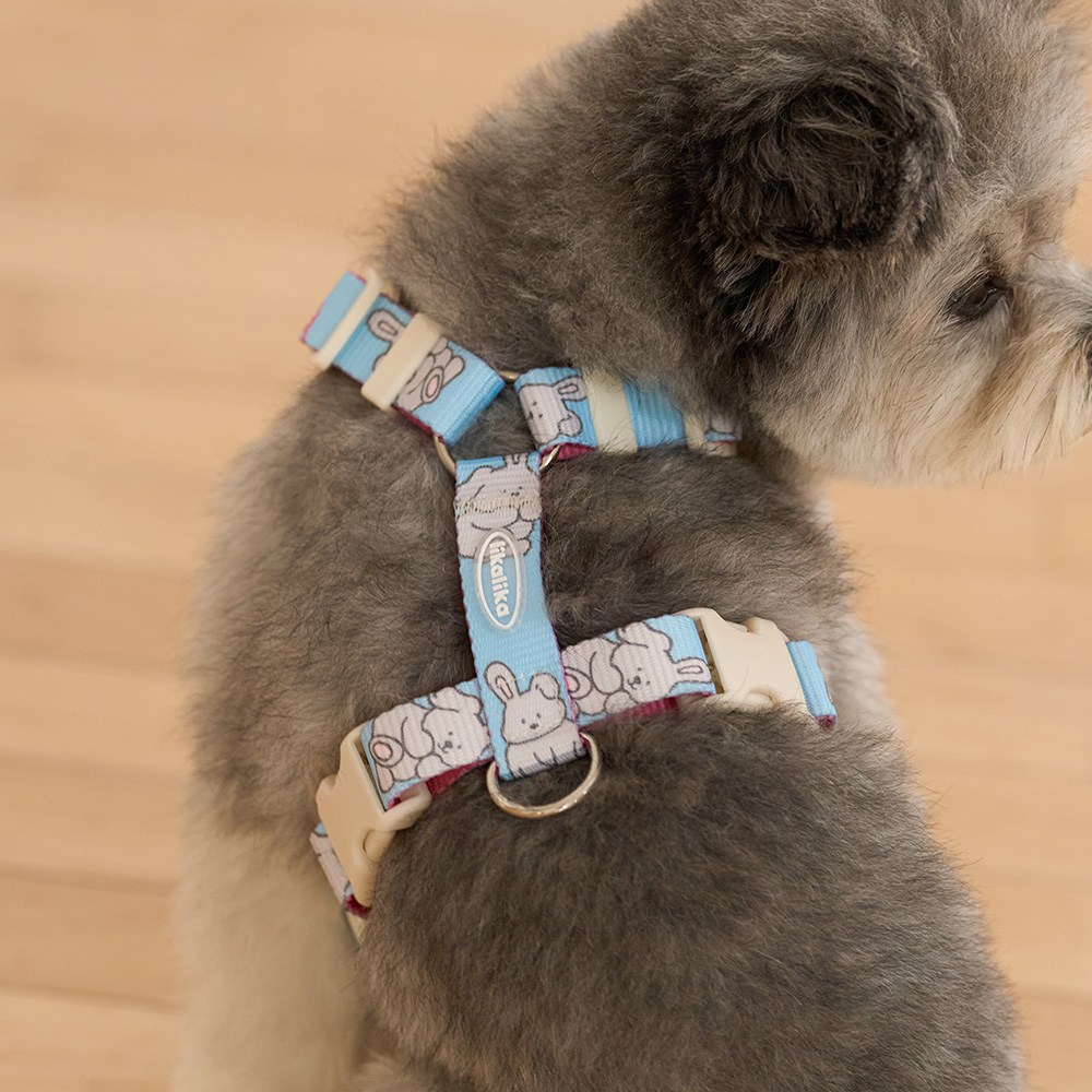 리카리카 강아지 커들리 토이 H자형 하네스, 1개, 래빗 30,570원