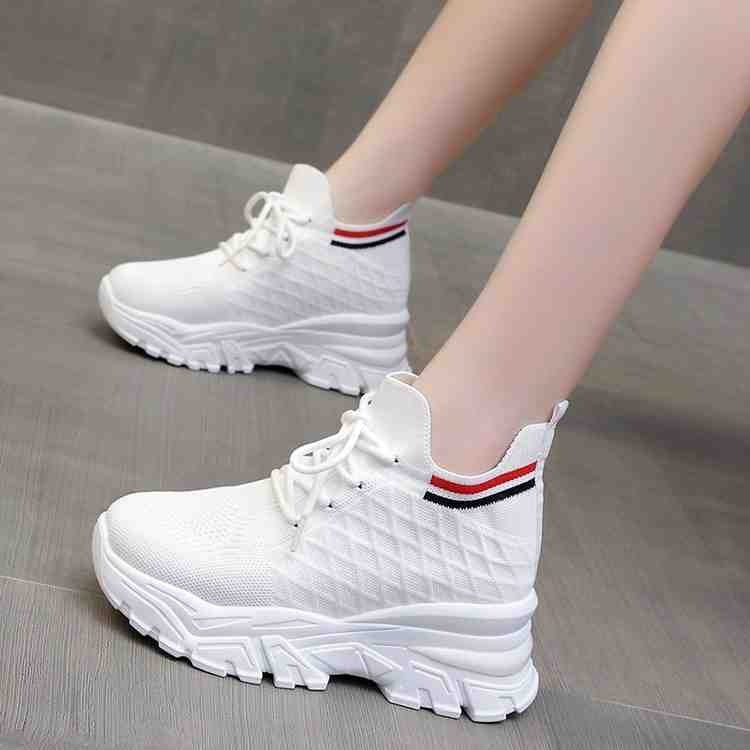 Makone 여성 굽8cm하이탑 키높이 삭스스니커즈 니트운동화 슈즈 34,900원