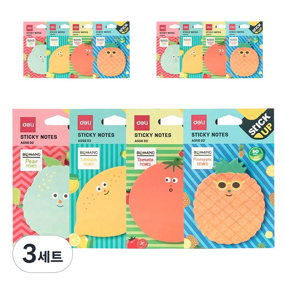 델리 후르츠 스티키 노트 12종 세트 EA55602 50,970원