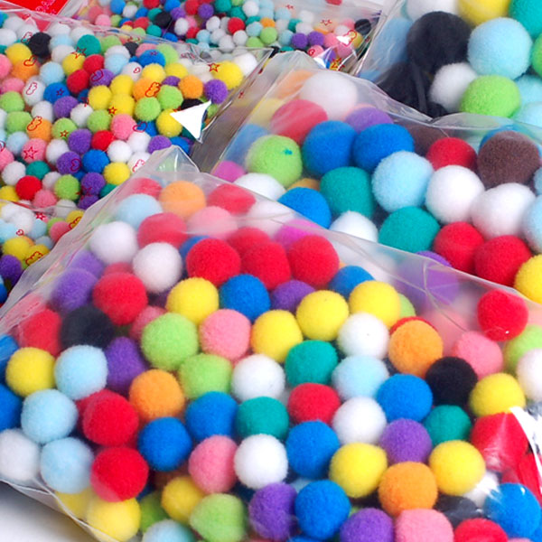 국산 혼합폼폼이 뿅뿅이 칼라솜 솜방울 8mm-50mm, 혼합40mm 5,800원
