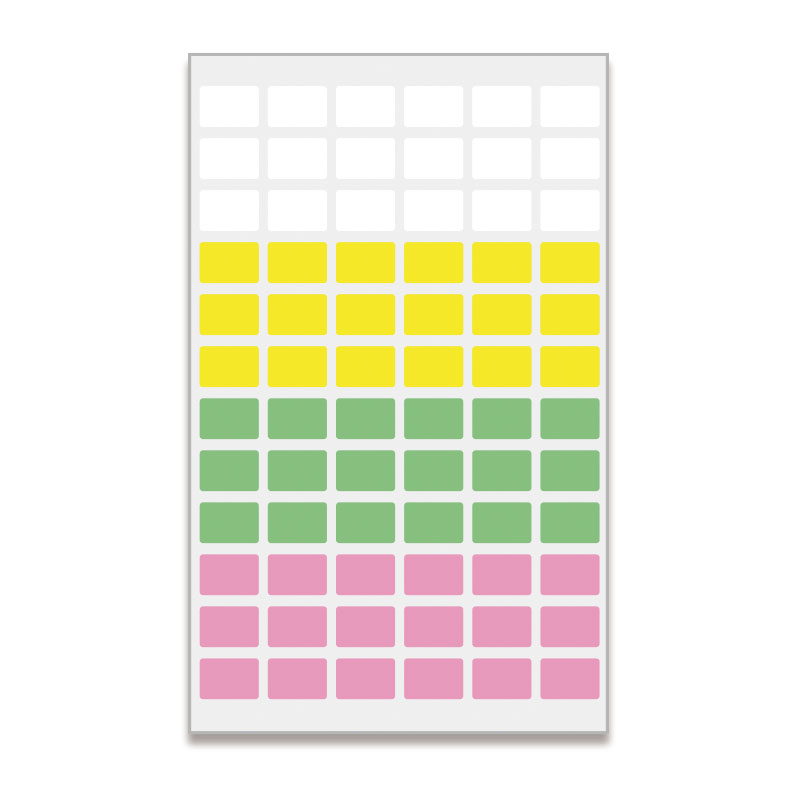 레이테크 오피스라벨 20-C324 A9 x 13 mm4색혼합, 단품 1,750원