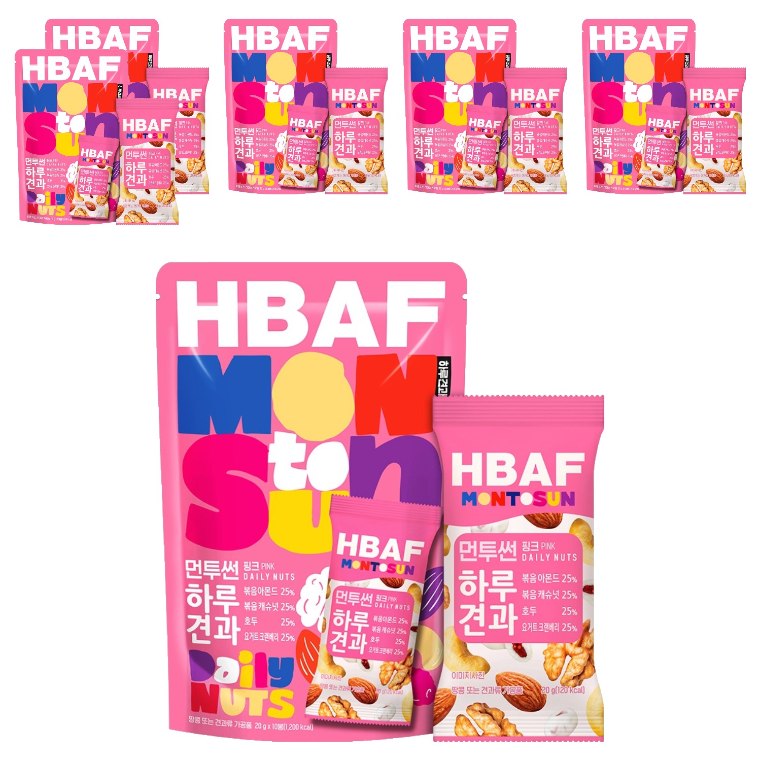 바프 먼투썬 하루견과 핑크, 20g, 60개 32,280원