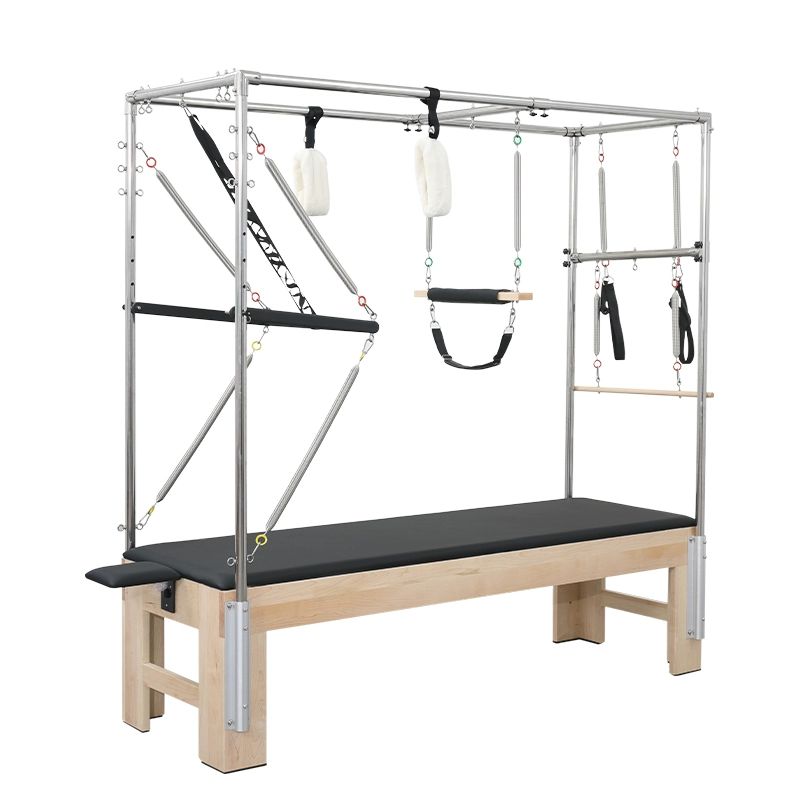 필라테스 캐딜락 침대 세트 기구 홈 필라테스기구 기구필라테스 필라테스캐딜락, 1개, 수입 고무나무 화이트 국산 스프링 pu피 1,417,600원