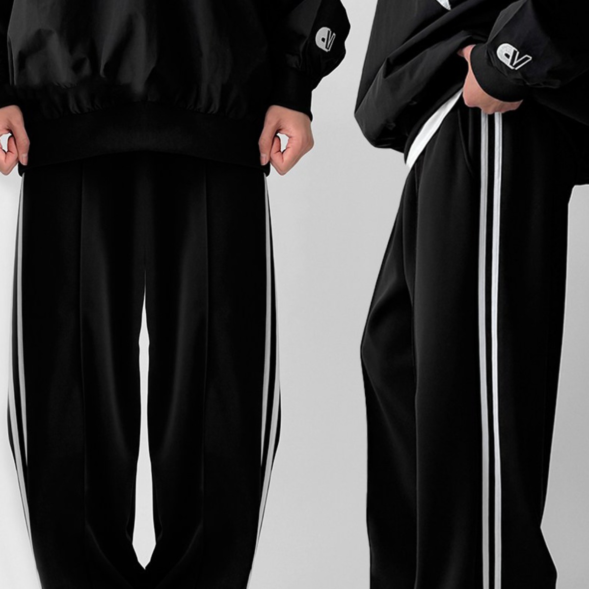 빠델 1+1투트랙 핀탁 와이드 스트링 트레이닝 팬츠 34,800원