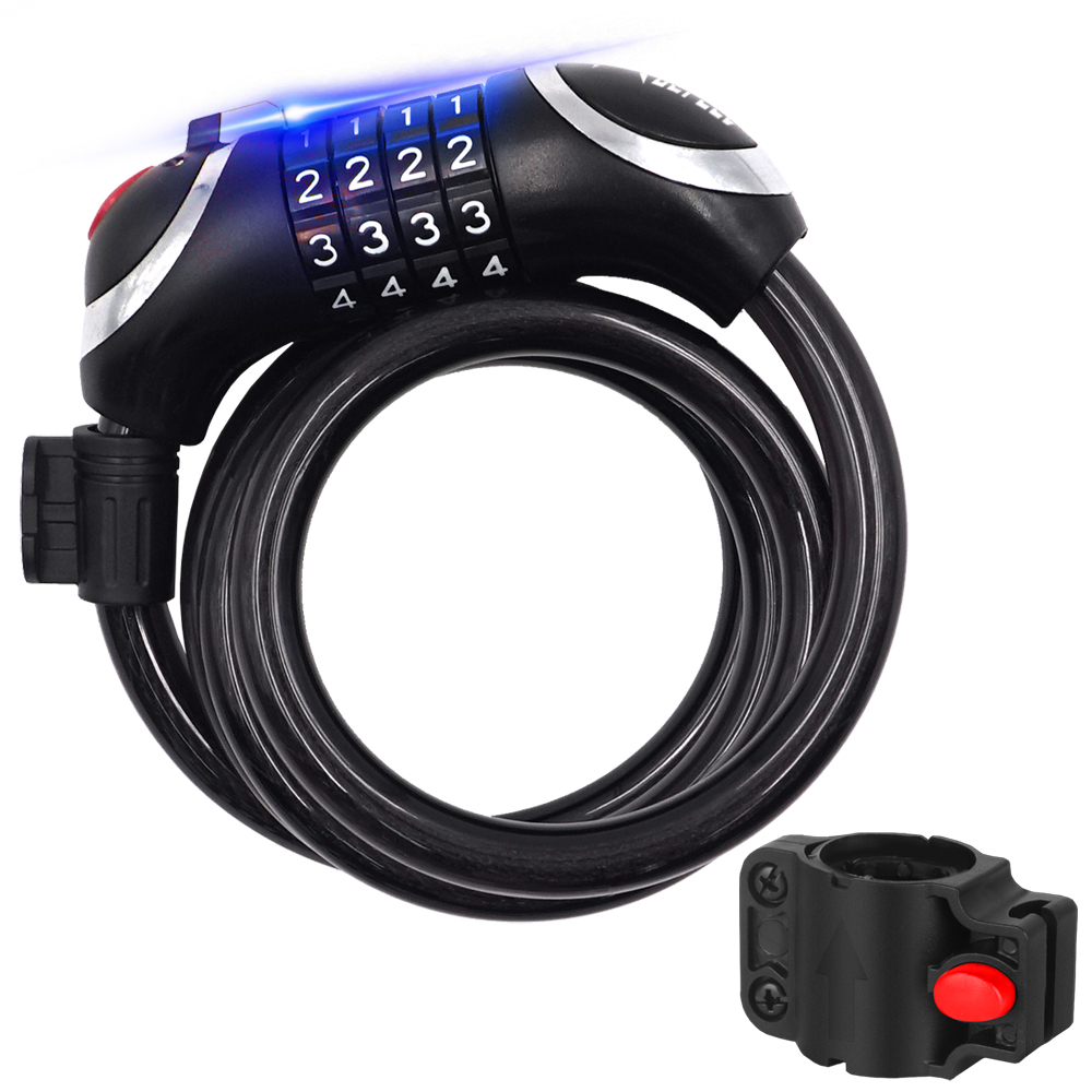 에이스피드 자전거 번호키 자물쇠 + 자물쇠 받침대 + 설치도구 세트 11,900원