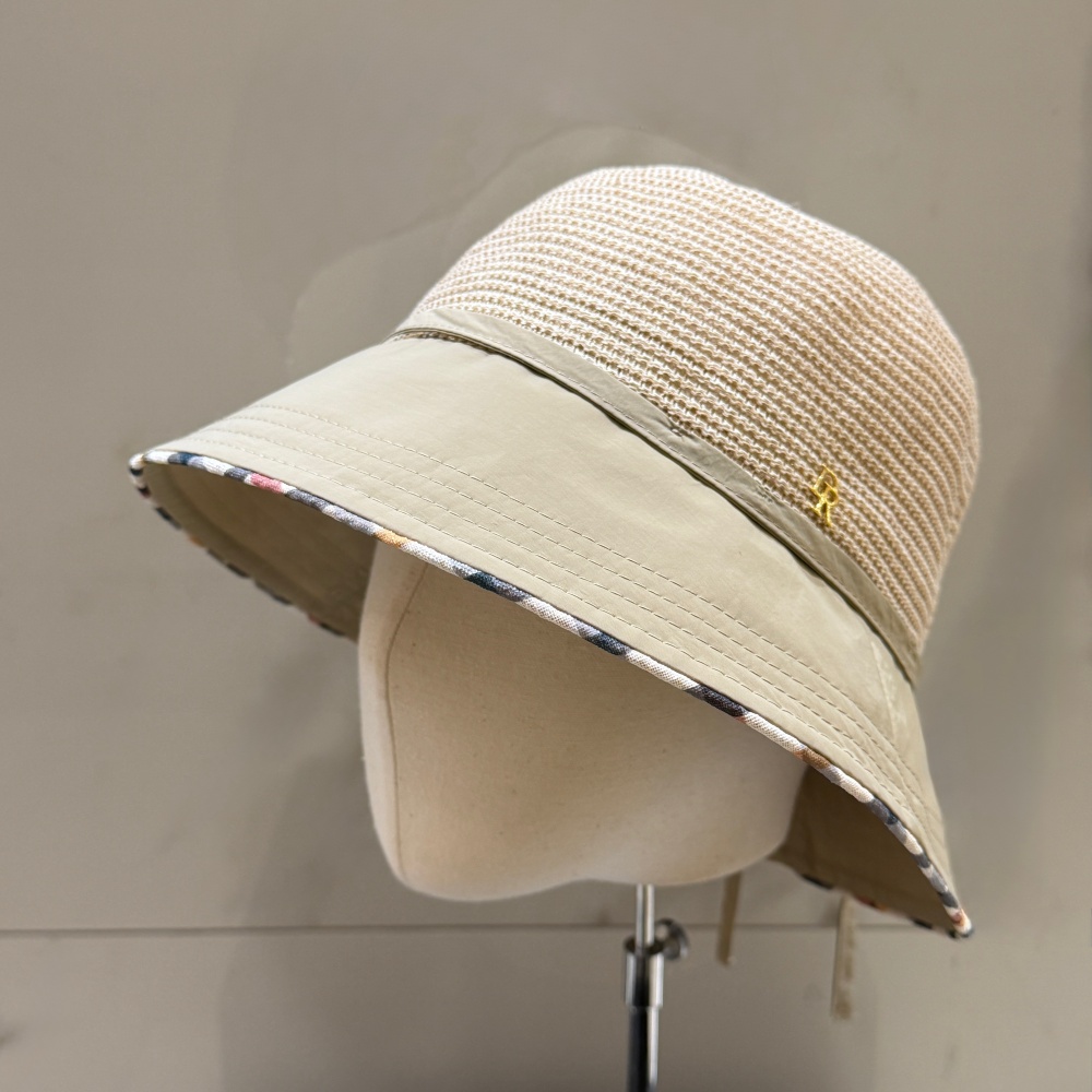 드에르 내츄럴 데일리 배색 챙 포인트 썸머 리본 버킷햇 벙거지 중년여름모자 2color 35,000원
