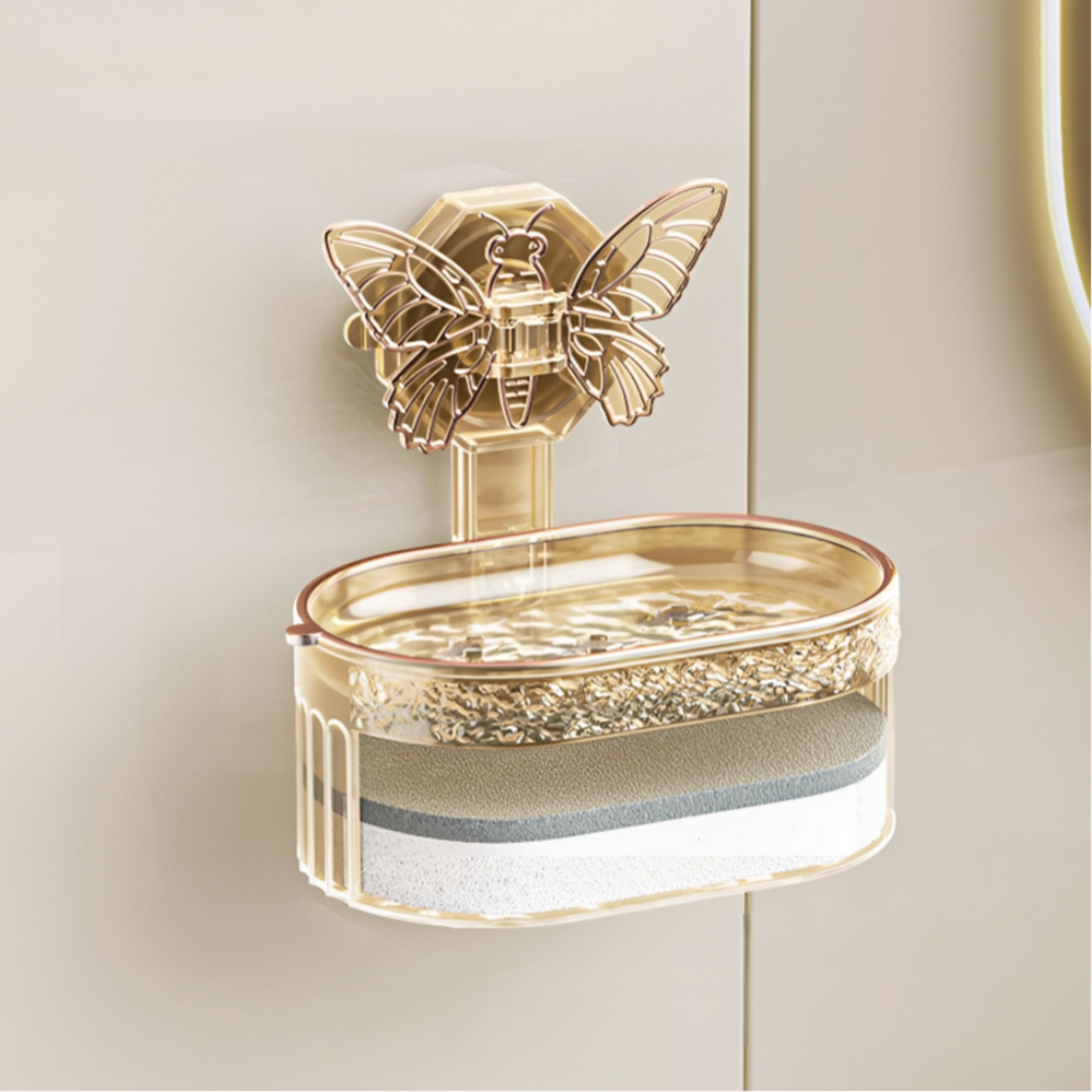 리빙루체온 나비빨판 물빠짐 흡착 비누받침대 스펀지 이중 비누홀더 7,350원