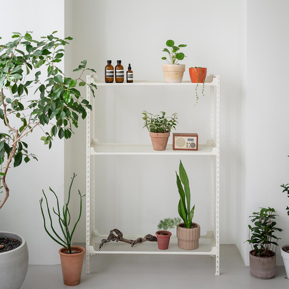 아임랙 녹방지 화분 슬림랙 800 x 400 x 1200 mm + ㄷ자 보강대 + 휨방지 보강대 2p 세트 93,800원