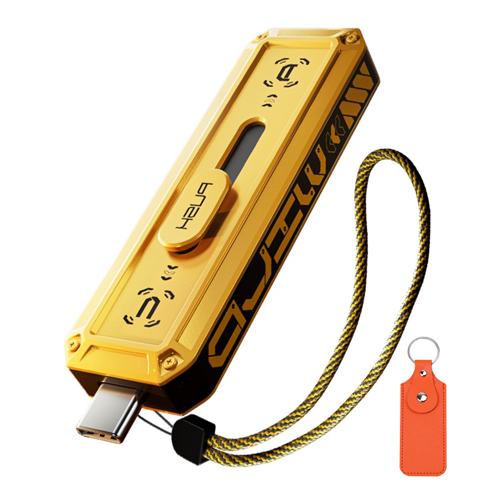 MOVESPEED WD10 1090MB/s USB 3.2 Gen2 C타입 플래시 드라이브 듀얼 인터페이스 외장SSD, 금속 재질, 노란색, 1TB 329,000원