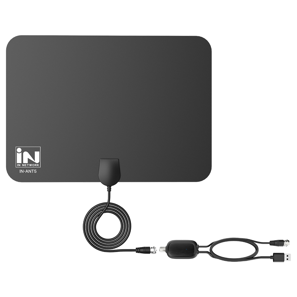인네트워크 UHD/HD 지원 공중파 지상파 수신기 디지털TV 수신 실내용 캠핑용 DTV 안테나, IN-ANT5, 현재가 17,150원