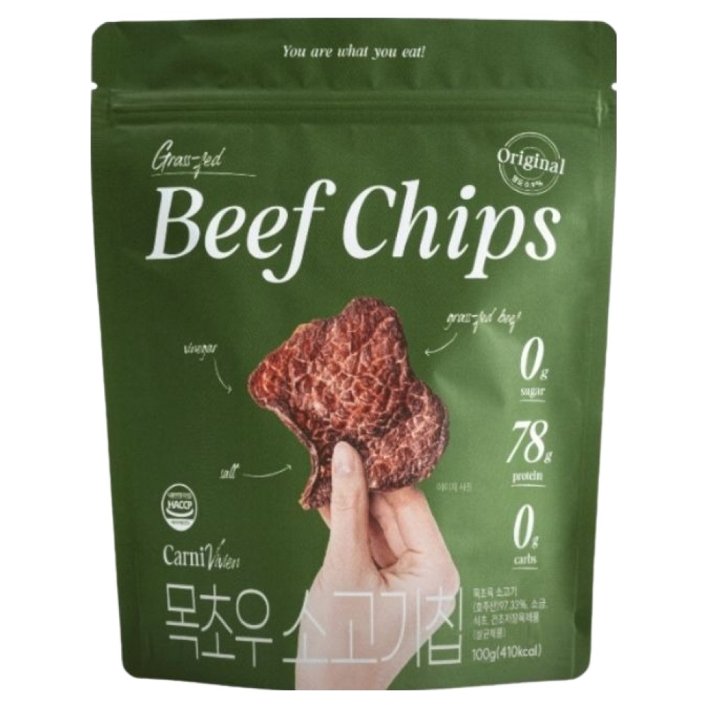 카니비비안 목초우 소고기칩 오리지널, 100g, 1개 30,500원