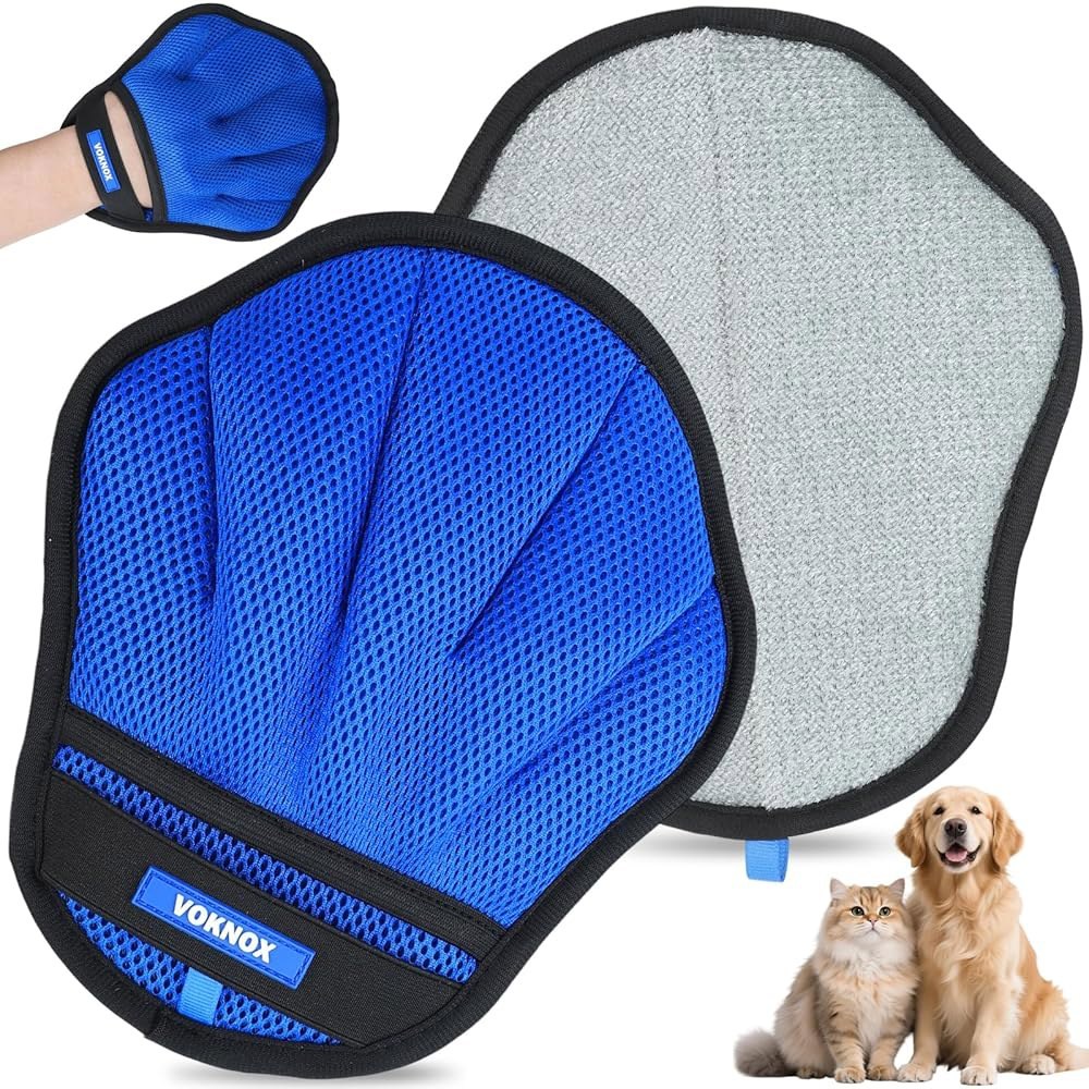 개와 고양이를 위한 복녹스 애완동물 털 제거 장갑 가구 소파 카펫 및 카시트용 정전기 다섯 손가락 제거기 재사용 가능한 세탁 청소 도구 그루밍용이 아님 (1 57,100원