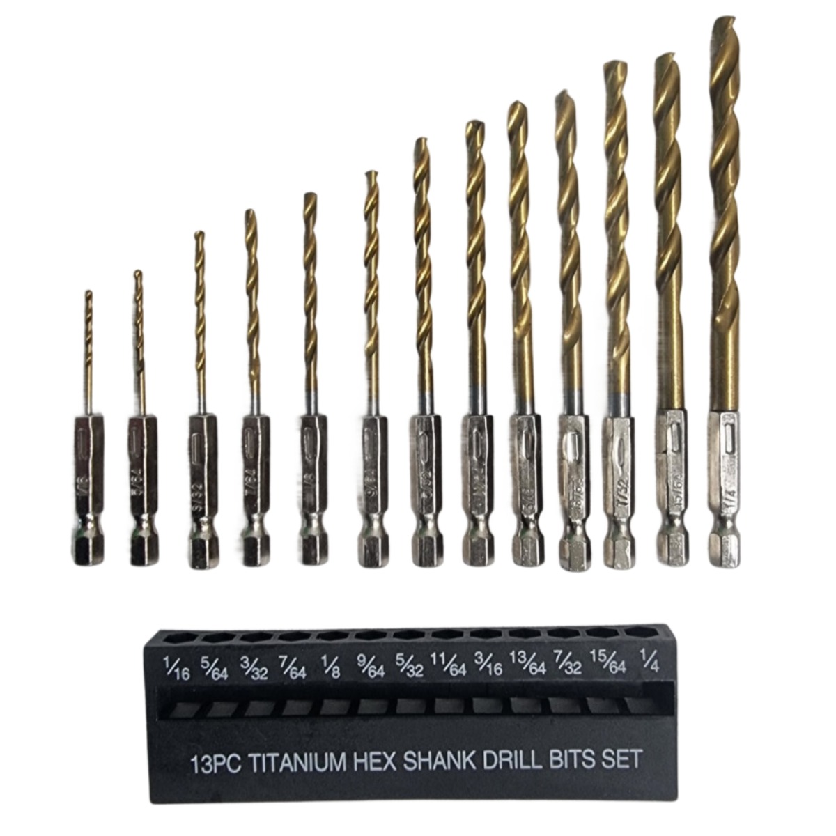 인픽 스텐 철 목공 pvc 기리 육각 임펙 드릴 비트 13종 1세트, 1개, 현재가 9,900원