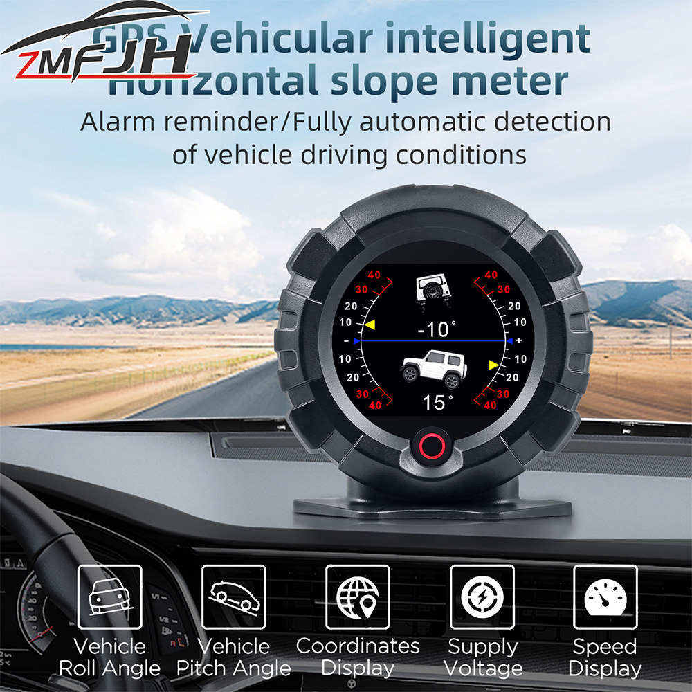 과속경보기 자동차 경사계 경사 계량기, 오프로드 GPS 헤드업 디스플레이, 디지털 속도계, 피치 각도, 속도 고도 위도, X95 50,900원