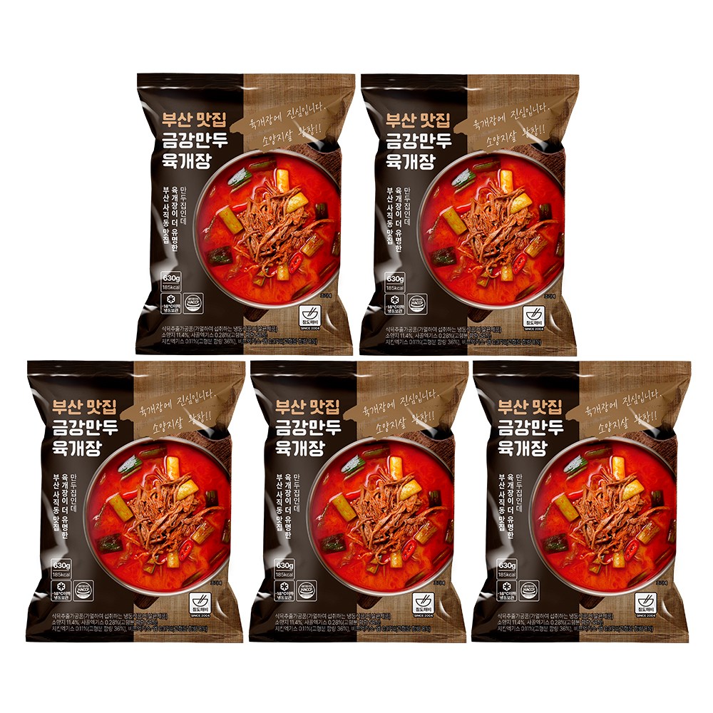 참도깨비 부산 맛집 금강만두 육개장, 630g, 5개 20,500원