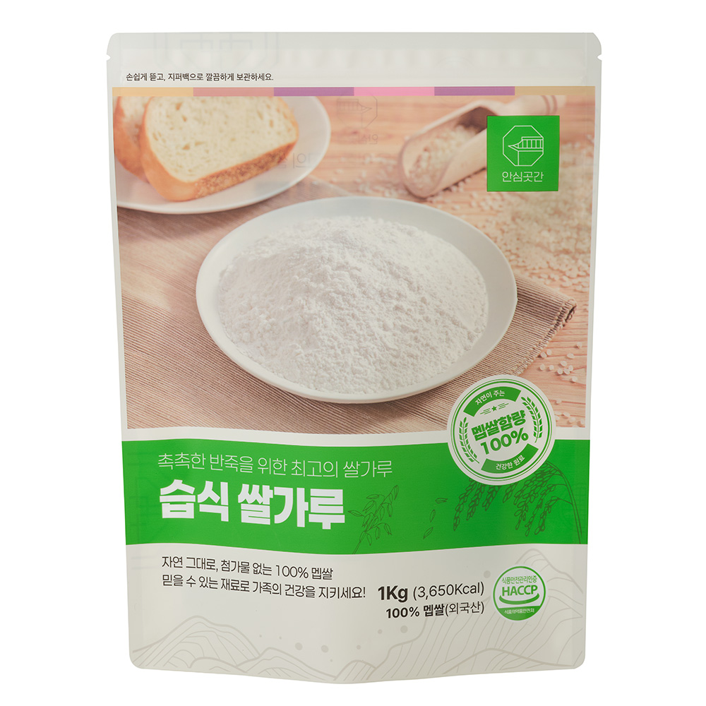 안심곳간 습식 쌀가루 멥쌀가루, 1개, 1kg 5,900원
