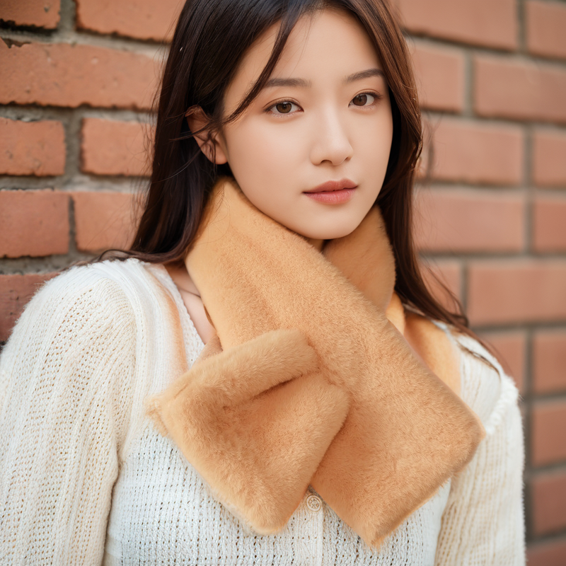 해피유 밍크 퍼 머플러, 현재가 4,700원