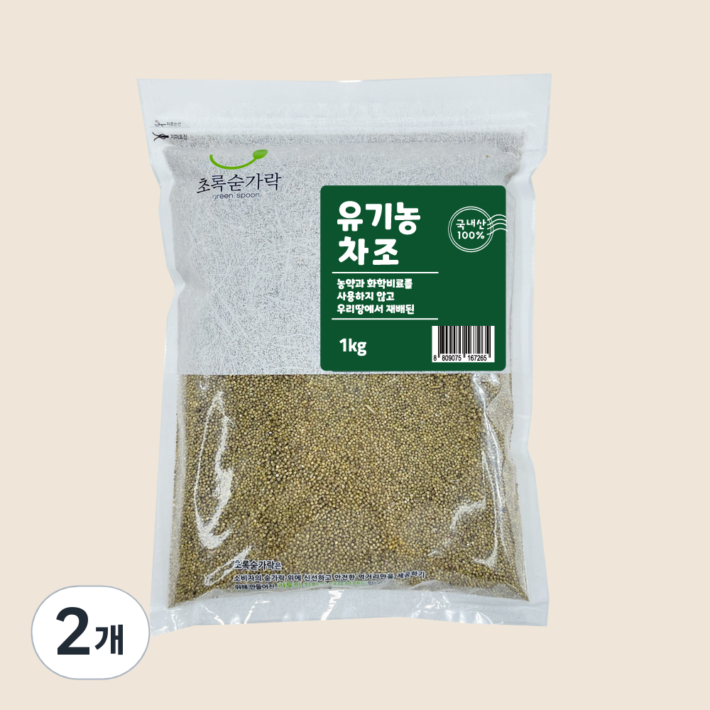 초록숟가락 유기농 차좁쌀, 1kg, 2개 45,000원