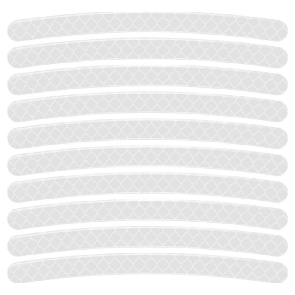 스코라 야간 시인성 휠 반사 스티커 실버 7mm x 9cm 40p, 실버, 1개 4,650원