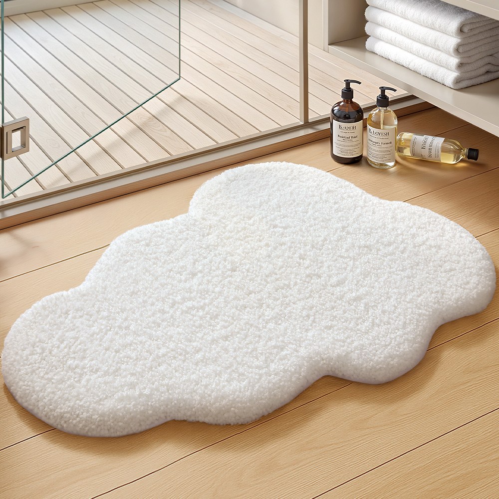 DEXI 부드러운 도톰 극세사 욕실 화장실 현관 미끄럼방지 논슬립 프리미엄 욕실 발매트, 소운 15,900원