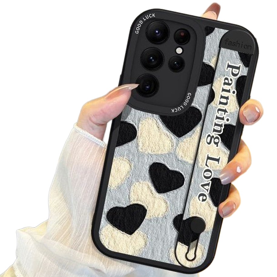 럭스폰 갤럭시 하트 핑거 밴드 스탠딩 스트랩 지문방지 케이스 15,400원