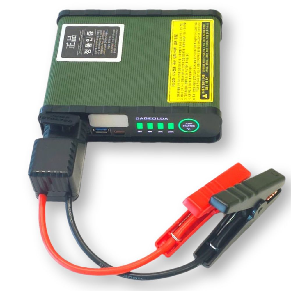 다걸다 JUMP-24000 국산 점프스타터 긴급시동 보조배터리 + 스마트 점프케이블 + 하드케이스 가방 대용량, 24000mAh, 1개 169,830원