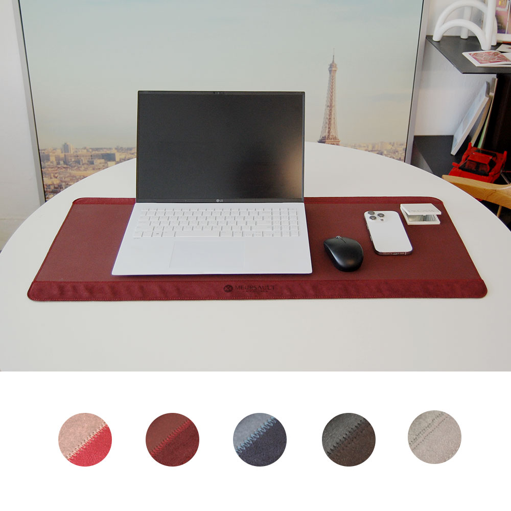 [코리스] 마이데스크 럭스 마우스 장패드, 1개, 버건디 XL 28,800원