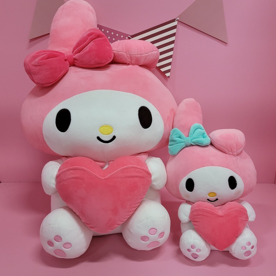 산리오 [산리오 정품] 마이멜로디 하트 대형 45cm 봉제 인형 + 원형 스티커 59,940원