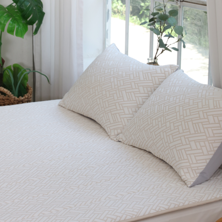 트윈아이스 듀라론 3D에어매쉬 여름 냉감패드 침대 더블(150x210cm) 베이지 230,000원