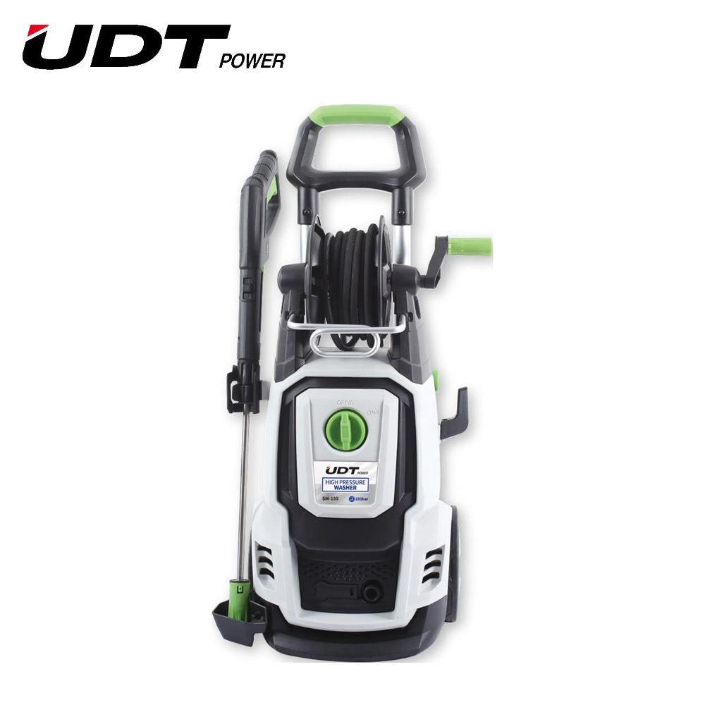 UDT 고압세척기 SM-195 자흡기능장착 195bar 콘덴서타입 2500W 고압호스8m, 1개 263,740원