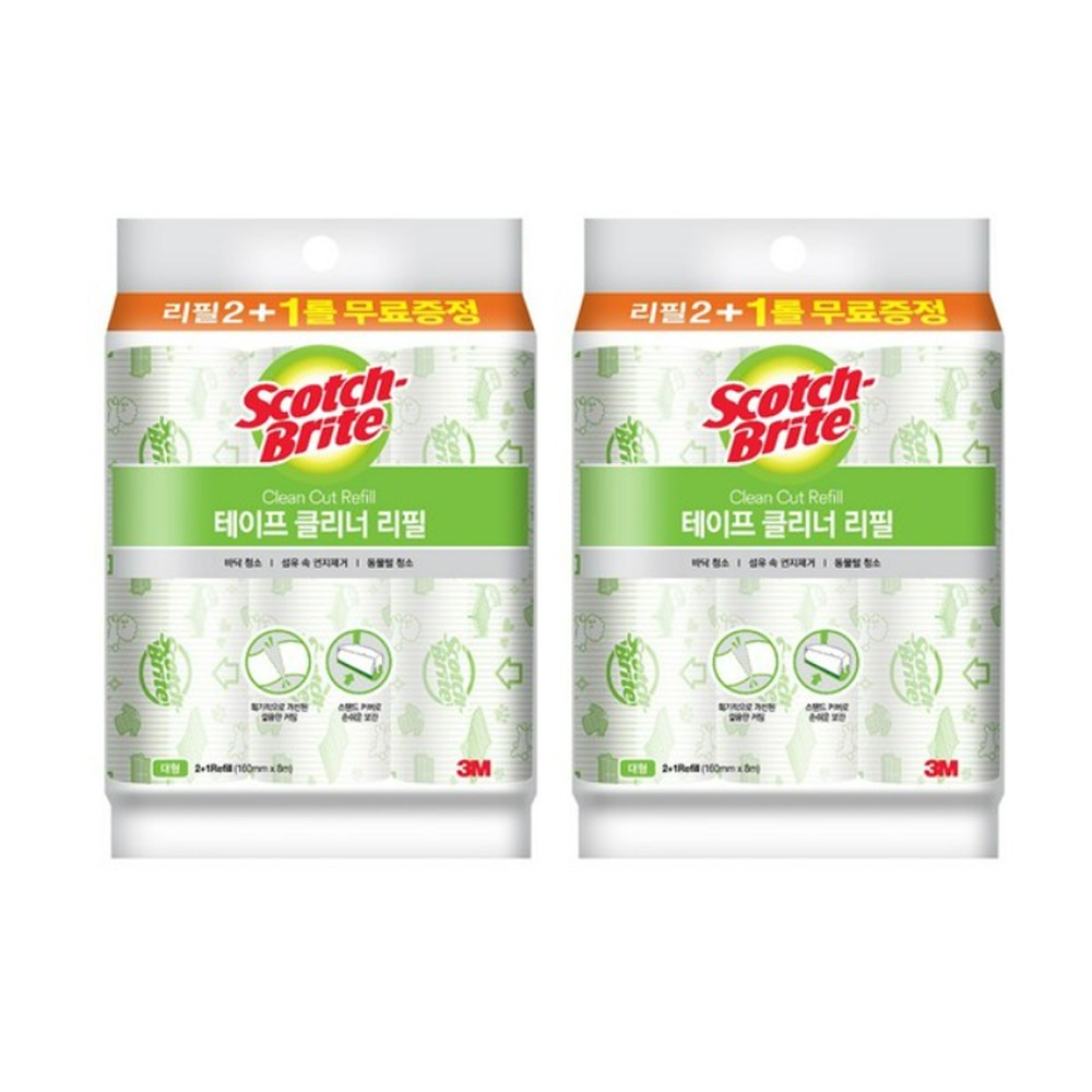 3M 스카치브라이트 대형 테이프클리너 리필(2+1입) 16,500원
