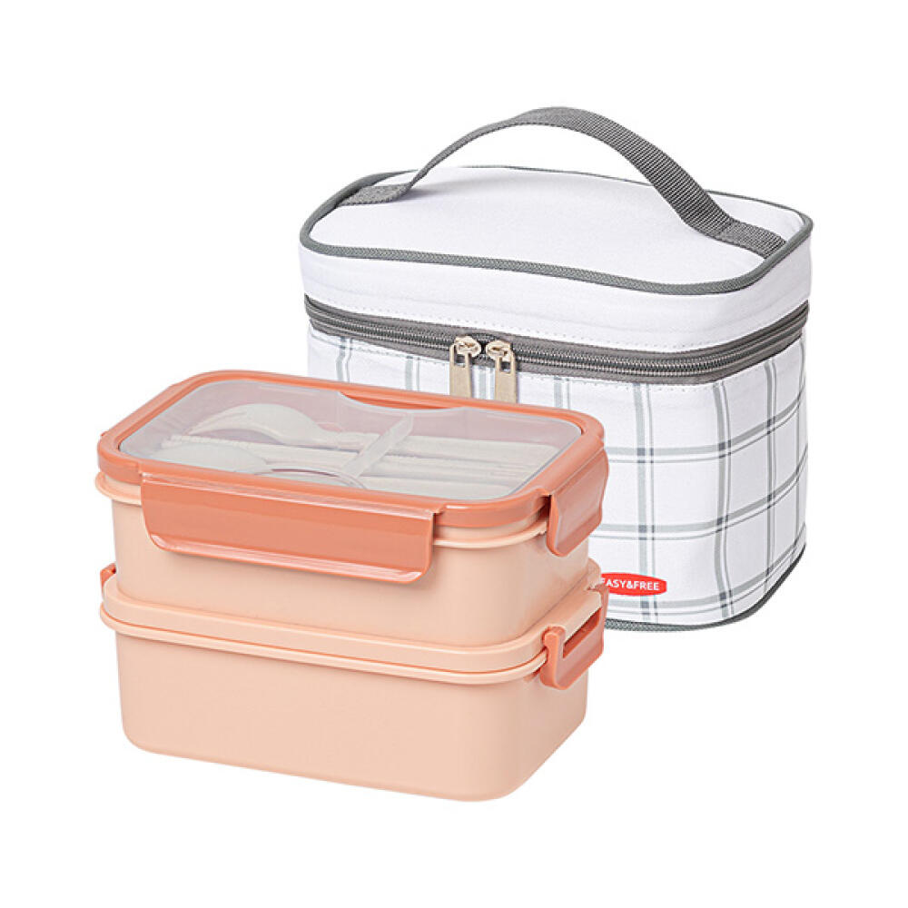 이지앤프리 밀프랩 퓨어박스 2단 도시락통 찬합세트(가방포함), 피치, 915ml 28,200원
