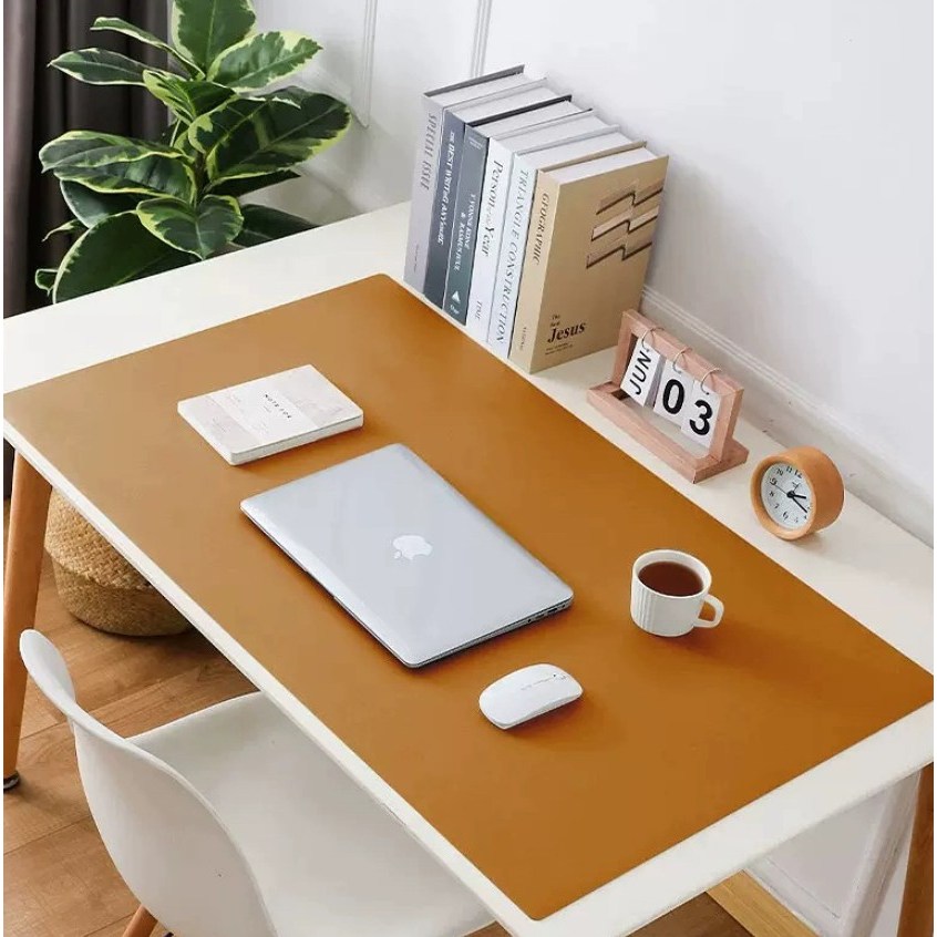 퇴근하고 책상 가죽 장패드 데스크 매트, 다크 브라운 18,000원