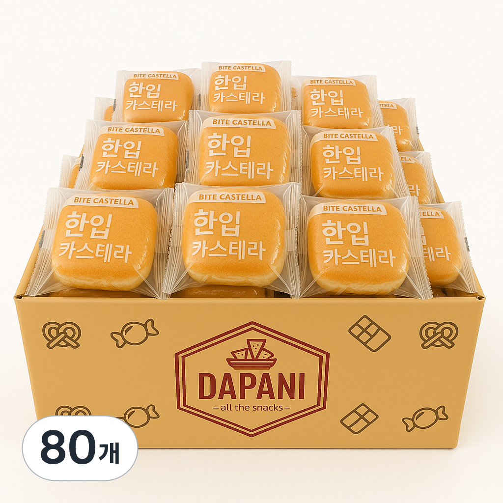 다파니 부드럽고 촉촉한 대용량 한입 미니 카스테라 케이크 간편식사 간식 33,900원