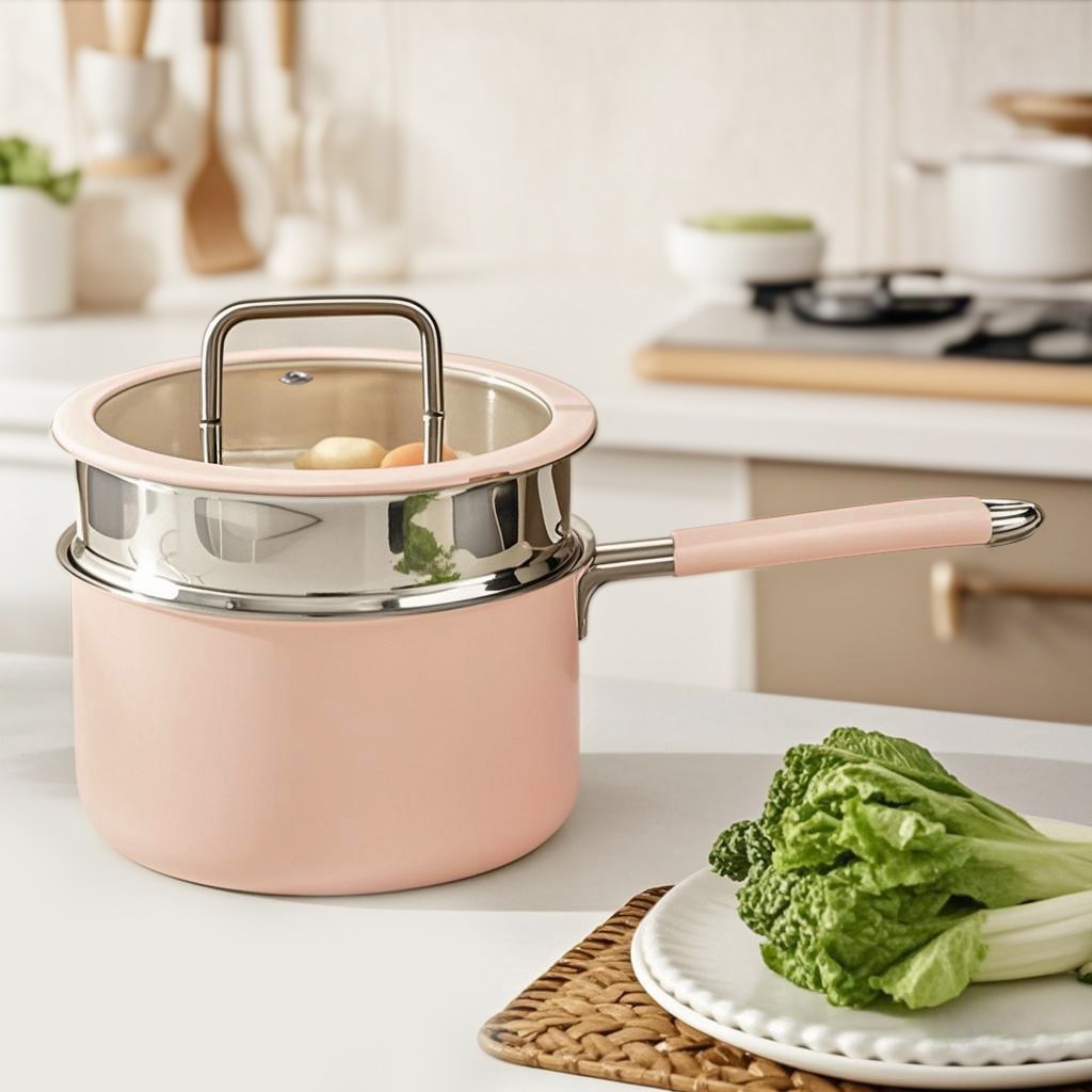 CookNest  인덕션 통3중 316 스텐 편수냄비 이유식  찜기 냄비 29,800원